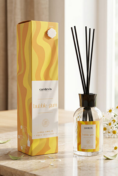 cardevis Bubble Gum Reed Diffuser 100 ml | Tatlı & Kalıcı Çubuklu Oda Kokusu