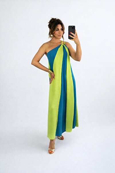 RENGİNİSTANBUL BUTIK RENGİN ATELİER GRAPED MAXİ DRESS