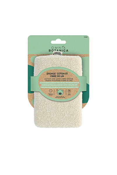 Omnia Botanica Burete de baie, exfoliant, cu două fețe, din in și bumbac