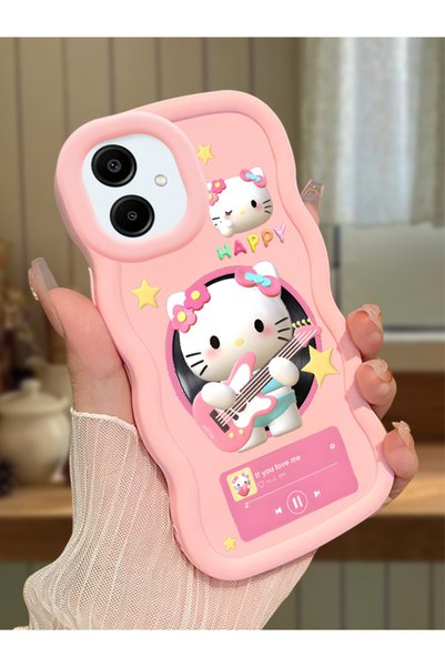 Hontinga Samsung Galaxy A06 Compatible Shockproof Simple Pink Silicone Phone ...