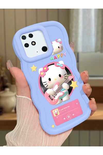 Hontinga حافظة هاتف Redmi 10C متوافقة مع السيليكون الأزرق البسيط المقاوم للصد...