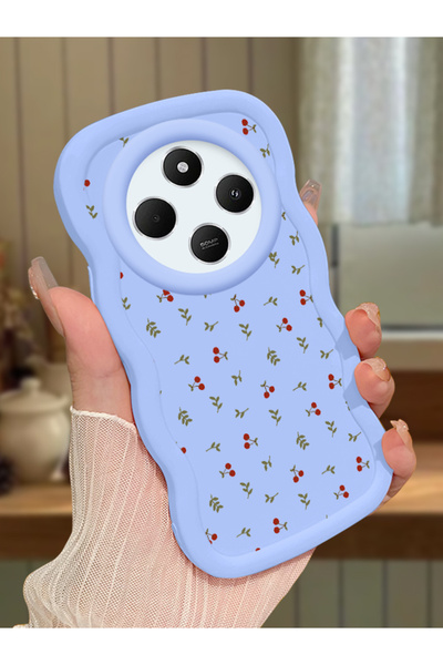 Hontinga Redmi 14C Uyumlu Darbeye Dayanıklı Basit Mavi Silikon Telefon Kılıfı...