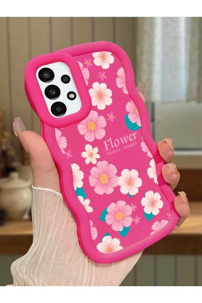 Hontinga Samsung Galaxy A13 4g Compatible Shockproof Simple Red Silicone Phon...
