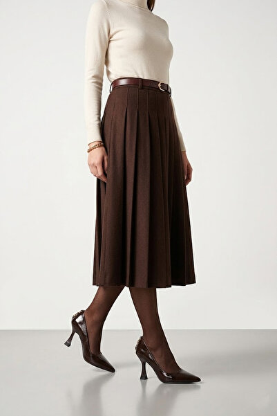 Solly T011YS MG Γυναικεία παπούτσια με τακούνι στιλέτο σε καφέ χρώμα