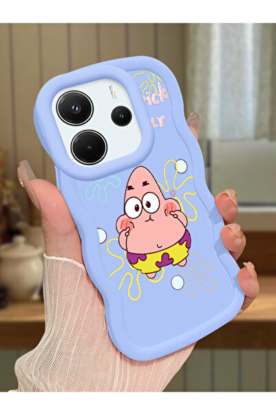 Hontinga Redmi Note 14 4G Uyumlu Darbeye Dayanıklı Basit Mavi Silikon Telefon...