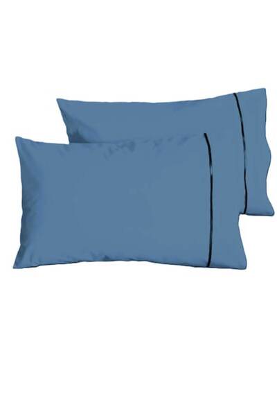 Casa Bucuriei Set 2 x Pillowcase with Piping, 50 cm x 60 cm, Casa Bucuriei, L...
