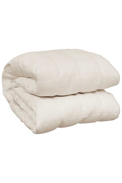 vidaxl Κουβέρτα Βαρύτητας Ανοιχτό Κρεμ 120 x 180 εκ. 5 κ. 350752