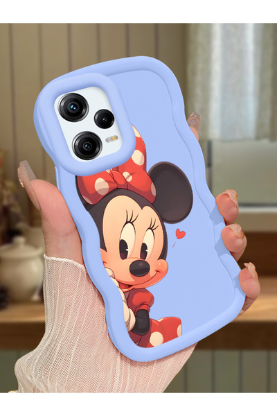 Hontinga Redmi Note 12 Pro 5G Uyumlu Darbeye Dayanıklı Basit Mavi Silikon Tel...
