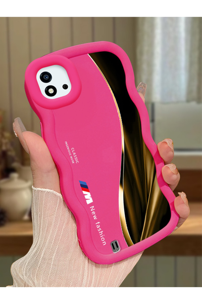 Hontinga Realme C11 2021 Compatible Anti-Knock Simple Red Silicone Phone Case...