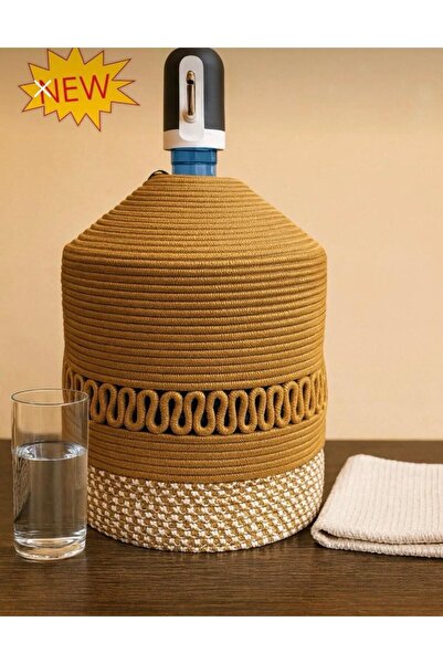 JÜTEX HOME Poklopac za bocu od jute, slamke i bambusa sa uzorkom, prirodan iz...
