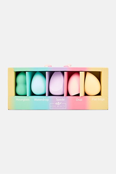 Love Beauty 5 Pieces Make Up Blenders, Multicolor