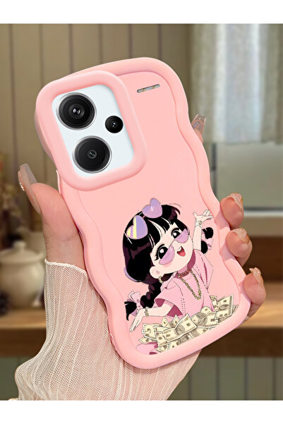 Hontinga Redmi Note 13 Pro Plus 5G Uyumlu Darbeye Dayanıklı Basit Pembe Silik...