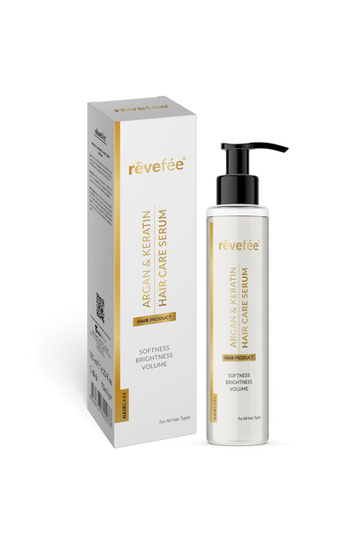 Revefee Argan & Keratin Saç Bakım Serumu - Yıpranmış Saçlar Için Onarıcı Ve B...