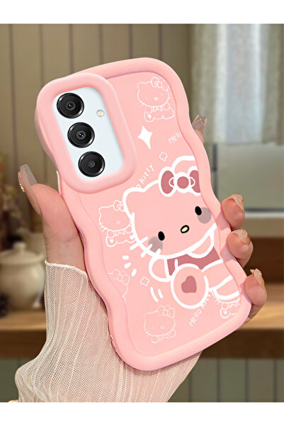 Hontinga Samsung Galaxy A16 Uyumlu Darbeye Dayanıklı Basit Pembe Silikon Tele...