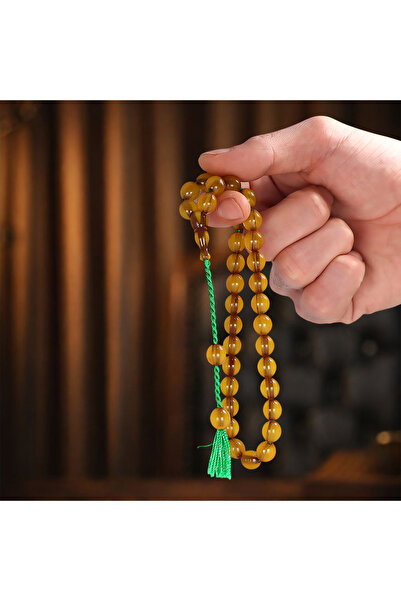 Mirari Jewelry Osmanlı Sıkma Benzetme Sistemli Kehribar Tesbih