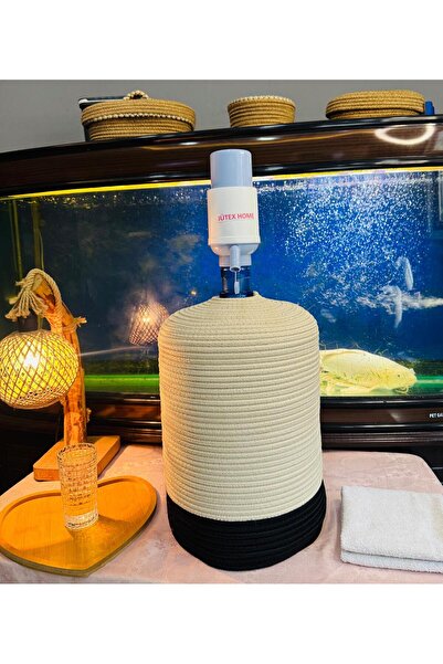 JÜTEX HOME Θήκη για μπουκάλια από άχυρο γιούτας με σχέδιο μπαμπού, εμφάνιση φ...