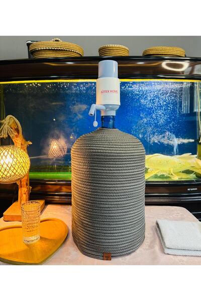 JÜTEX HOME Θήκη για μπουκάλια από άχυρο γιούτας με σχέδιο μπαμπού, εμφάνιση φ...