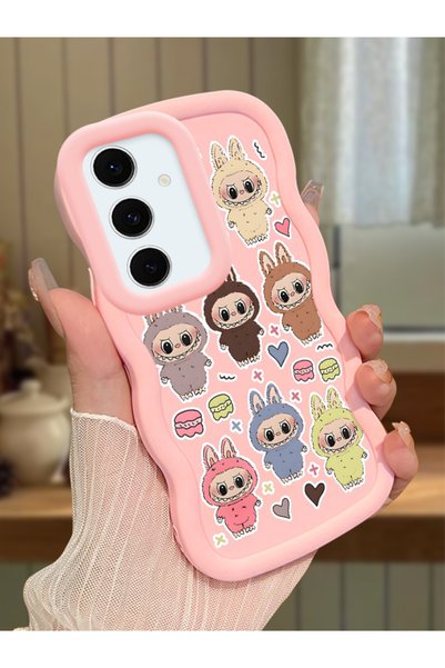 Hontinga Samsung Galaxy S24 Fe Compatible Shockproof Simple Pink Silicone Pho...