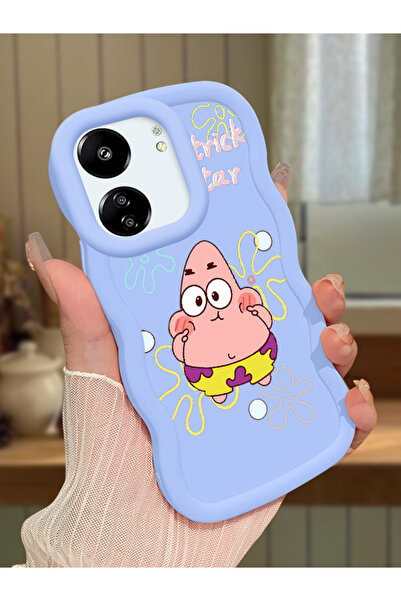 Hontinga Poco C65 Uyumlu Darbeye Dayanıklı Basit Mavi Silikon Telefon Kılıfı ...