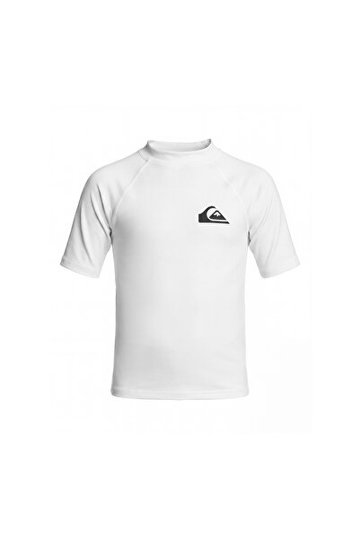 Quiksilver UPF50 SS Youth (WBB0) Beyaz Erkek Çocuk Kısa Kol T-Shirt
