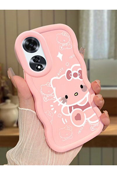 Hontinga Oppo A60 Uyumlu Darbeye Dayanıklı Basit Pembe Silikon Telefon Kılıfı...