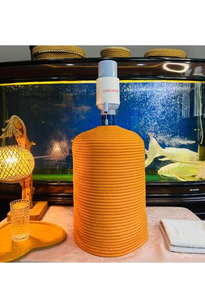 JÜTEX HOME Θήκη για μπουκάλια από άχυρο γιούτας με σχέδιο μπαμπού, εμφάνιση φ...