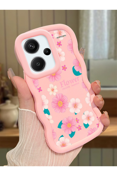 Hontinga Redmi Note 13 Pro Plus 5G Uyumlu Darbeye Dayanıklı Basit Pembe Silik...