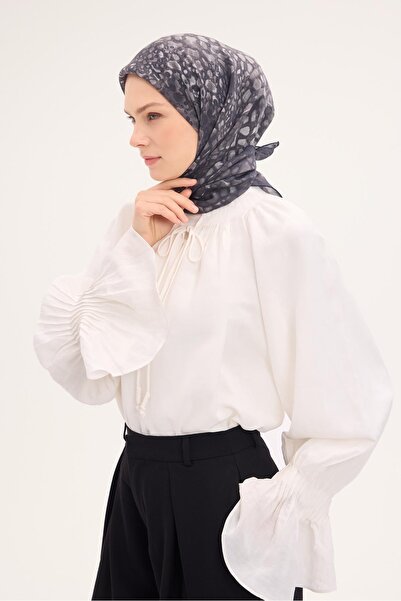 Silk Home وشاح تينسل مونار بنمط حجري مدخن 90x90