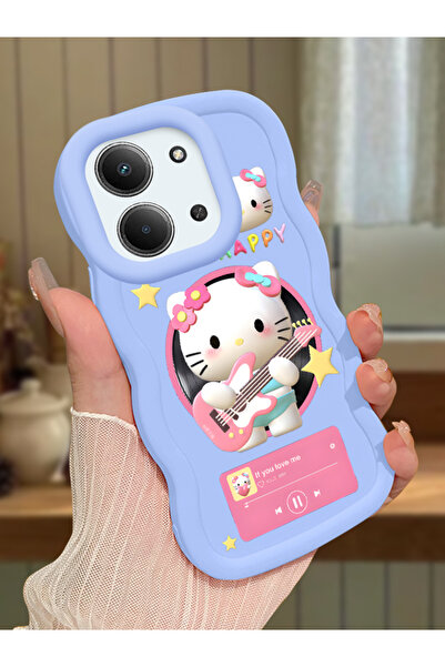 Hontinga Redmi 15C 5G Uyumlu Darbeye Dayanıklı Basit Mavi Silikon Telefon Kıl...