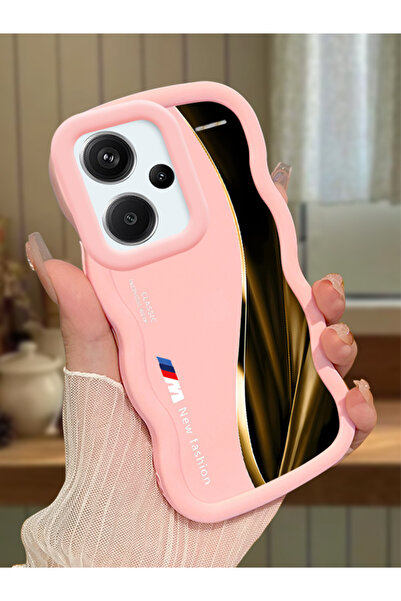 Hontinga Redmi Note 13 Pro Plus 5G Uyumlu Darbeye Dayanıklı Basit Pembe Silik...