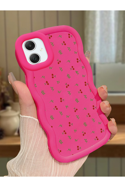 Hontinga Samsung Galaxy A05 Compatible Shockproof Simple Red Silicone Phone C...