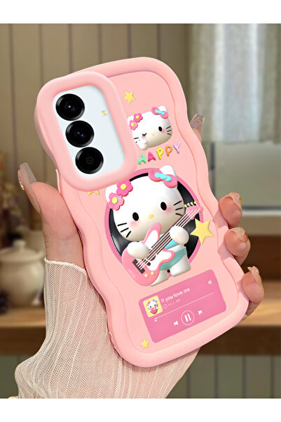 Hontinga Samsung Galaxy A56 Uyumlu Darbeye Dayanıklı Basit Pembe Silikon Tele...