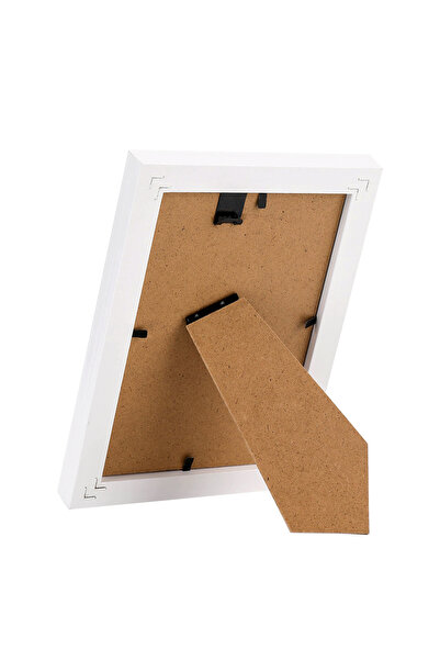 Vusign VS655-WH MDF Fotoğraf Çerçevesi 13x18 cm Beyaz Kabartmalı Çerçeve Masa...