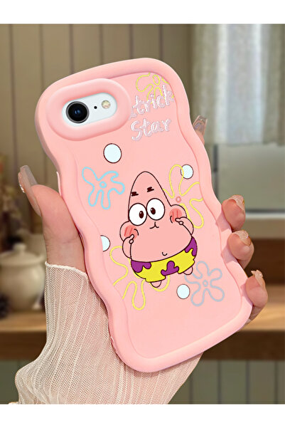 Hontinga iPhone 7 Uyumlu Darbeye Dayanıklı Basit Pembe Silikon Telefon Kılıfı...