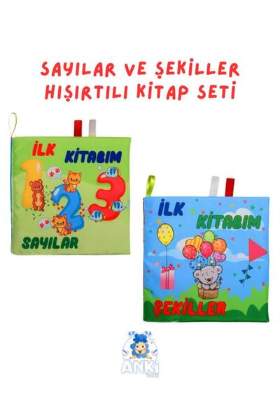 AnkiToys Sayılar ve Şekiller Hışırtılı Kitap Seti