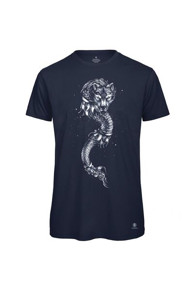 ColorEscu Tricou Lupul Dacic, bărbat, culoare bleumarin, CDAC93