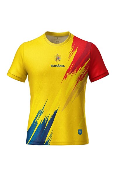 ColorEscu Tricou România Tricolor, material tehnic sport, bărbat, culoare gal...