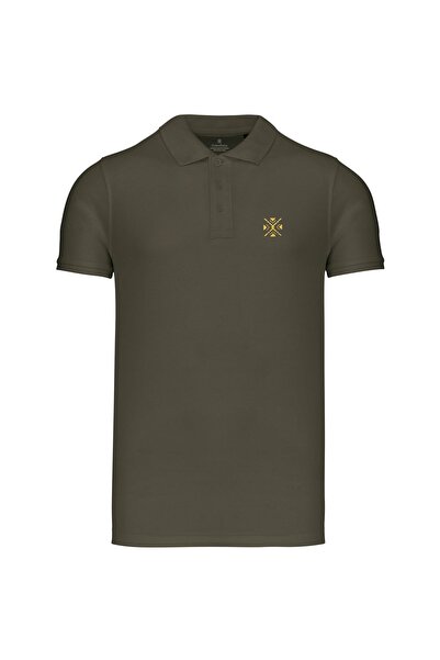 ColorEscu Tricou ColorEscu, broderie, densitate mare, culoare verde kaki, CC36