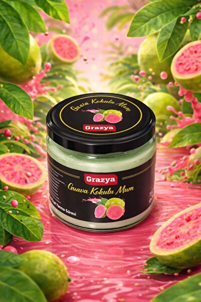 GUAVA KOKULU KÜP PARÇACIKLI MUM 330 GRAM