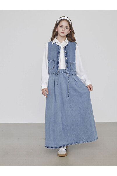 Jannock Girl's Jean 3 Piece Set Jeans Jacket Pants Shirt Stylish Combination-...
