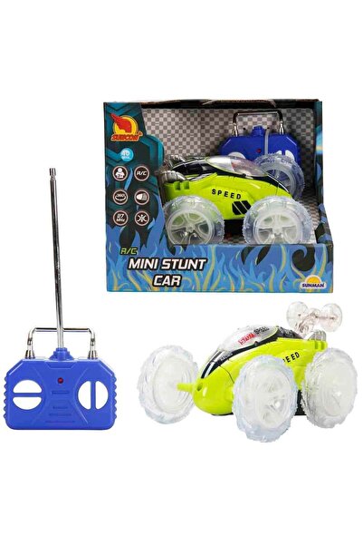 Sunman Suncon Işıklı Uzaktan Kumandalı Mini Akrobasi Arabası 44780 Yeşil