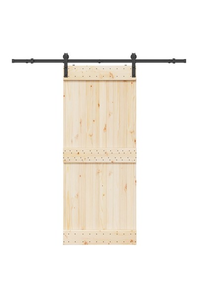 vidaxl Μηχανισμός Συρόμενης Πόρτας Μαύρος 183 εκ. Ατσάλινος 4009748