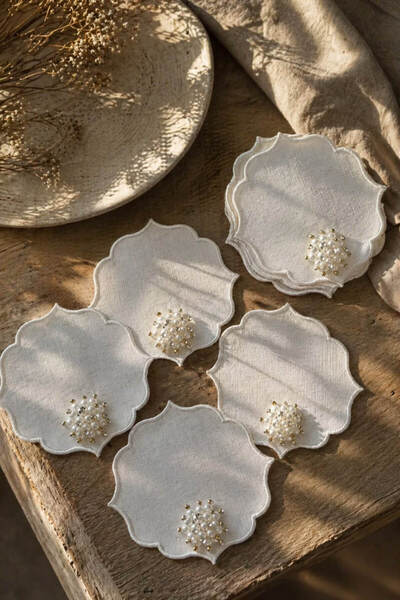 Anadolu Saray Χειροποίητες χαρτοπετσέτες παρουσίασης καφέ με λεπτομέρειες από...