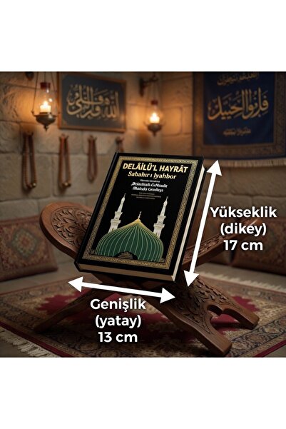 Seda Yayınları Delâilü’l Hayrât Salavat Kitabı Çanta Boy Arapça Türkçe Okunuş...