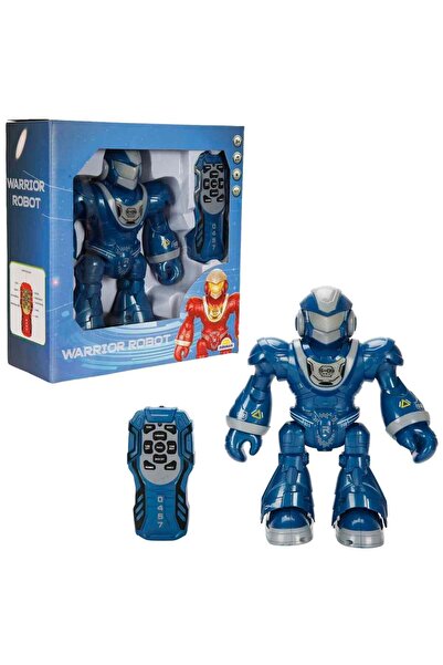 Sunman Sesli ve Işıklı Uzaktan Kumandalı Savaşçı Robot 45527 Mavi
