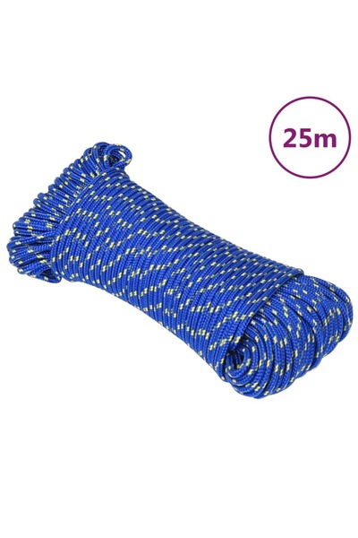 vidaxl Σχοινί Ναυτιλίας Μπλε 3 χιλ. 25 μ. από Πολυπροπυλένιο