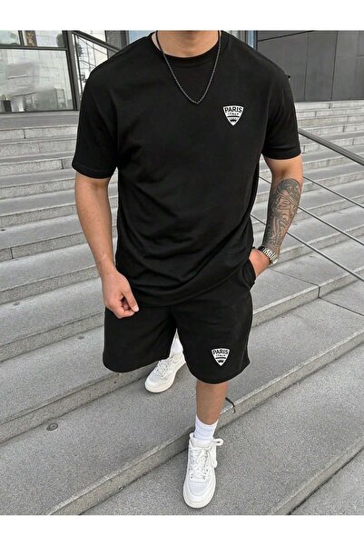 FATOOM STILE T-Shirt Shorts - T-Shirt with Shorts, Printed Crew Neck Top and ...