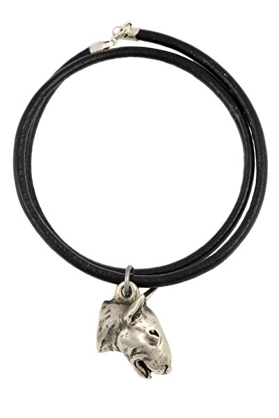 Art - Dog Bull Terrier, Bully I - Colier cu câine, pandantiv placat cu argint...