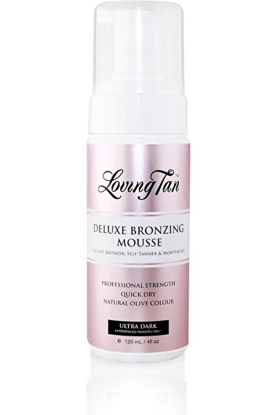 Loving Tan موس تسمير البشرة الفاخر، متوسط + قفاز تطبيق فاخر