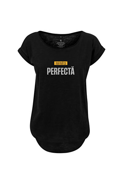 ColorEscu Tricou Mai mult ca perfectă, damă, culoare neagră CT74
